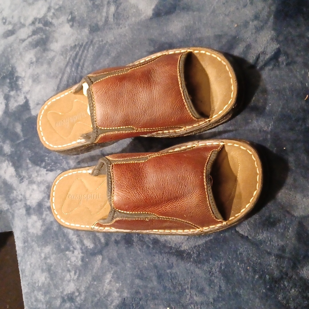 Easy Spirit Mens Size 13 Leather Sandals